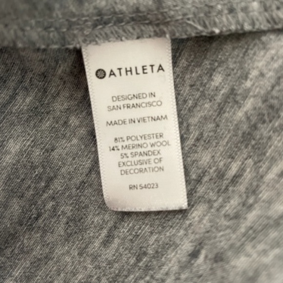 Athleta Industry Turtleneck Dress Heathered Gray Midi Maxi EUC - Picture 6 of 12